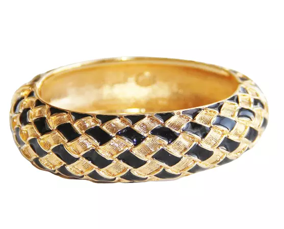 VTG 80s GAULTIER Gold-Tone Mary Ring-