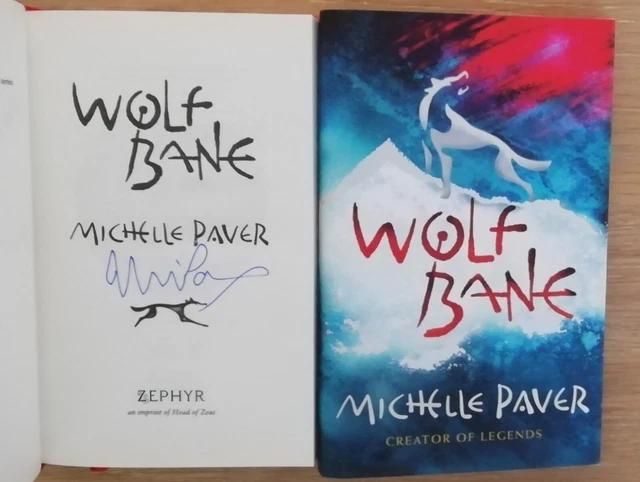 Wolves Bane History MICHELLE PAVER SIGNED Wolf Bane Chronicles Of Ancient Darkness 1/1 Uk ...