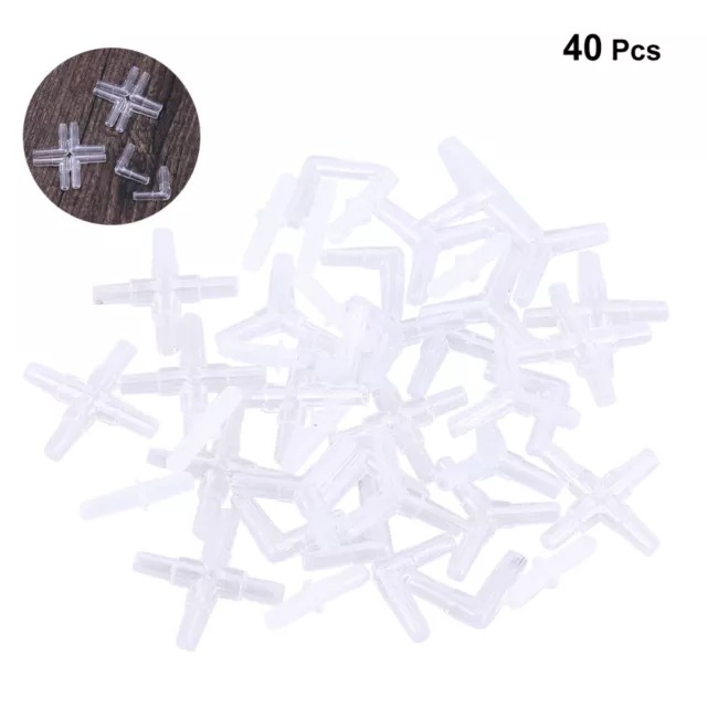 40 Pcs Fish Tank Tubing Connectors Aquarium Air Tubing Connectors Fish