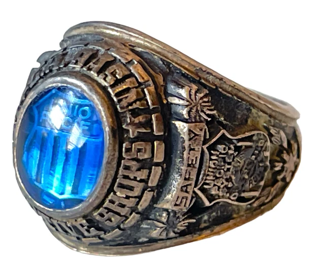 Vintage Union Pacific Railroad Ring JL Sterling Silver Size 11