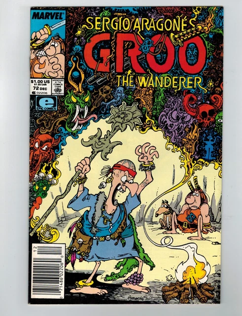Sergio Aragone's Groo The Wanderer #72 Comic Book December 1990 Marvel Comics