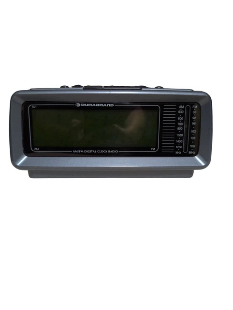 RELOJ DESPERTADOR DIGITAL Durabrand vintage radio AM/FM repetición