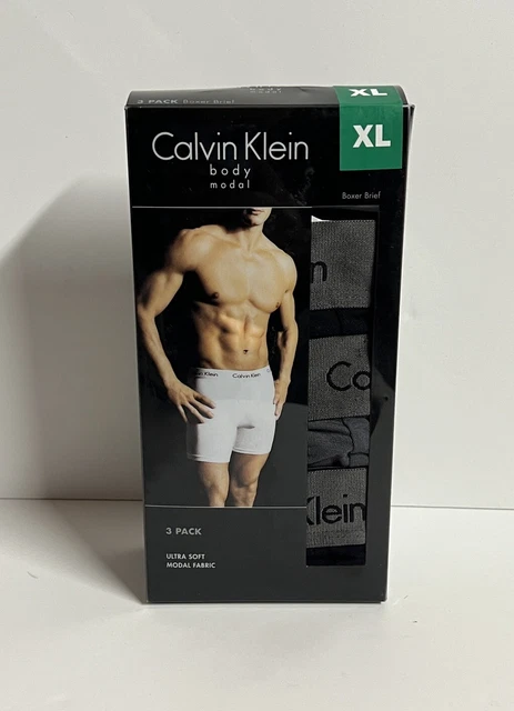 CALVIN KLEIN BODY BlueS Men Boxer Brief Cotton Underwear Size