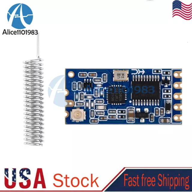 433Mhz HC-12 SI4438 Wireless Serial Port Module 1000m Replace Bluetooth US