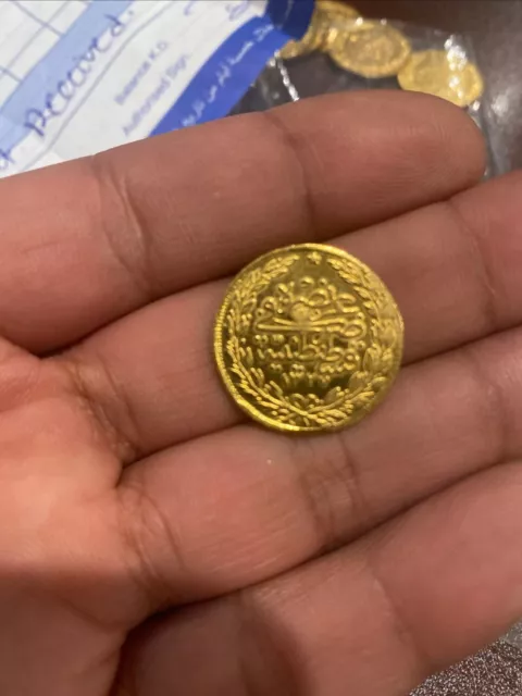 One Lira Ottoman gold coin