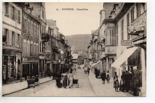 SAVERNE ZABERN  Alsace Bas Rhin CPA 67 Hauptstrasse la grande rue la librairie