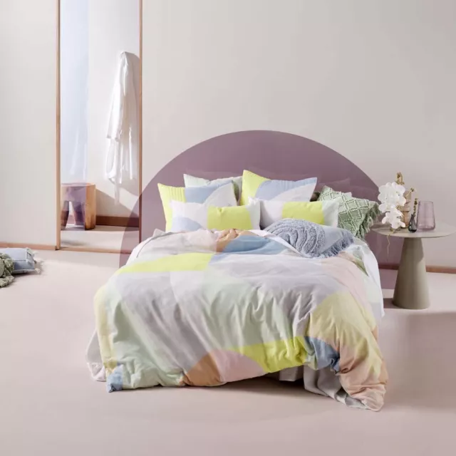 Linen House Otto Multi Single Bed Size Duvet Doona Quilt Cover Set