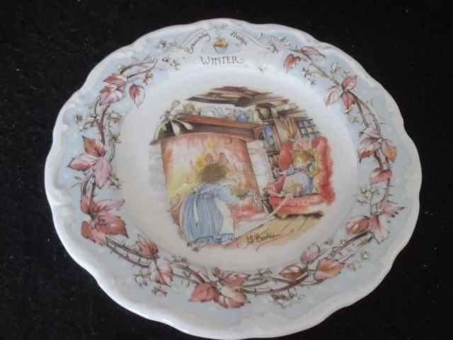 Royal Doulton Brambly Hedge 'Winter' Plate  - 1St