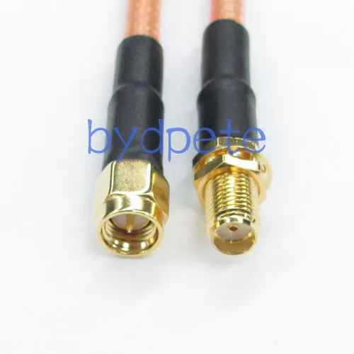 SMA male plug to SMA female jack RF Pigtail Jumper Cable 8inch RG142 20cm