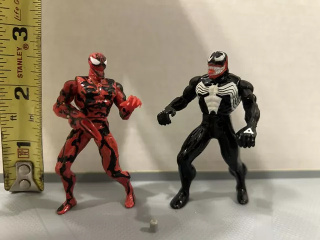Marvel Heavy Metal Heroes Lot of 2 Die Cast 90s Toys Venom Carnage