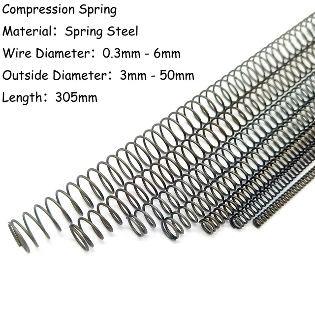 Mini Molle Di Compressione In Acciaio Inox, Diametro Filo 0.2mm E 0.25mm, Assortite
