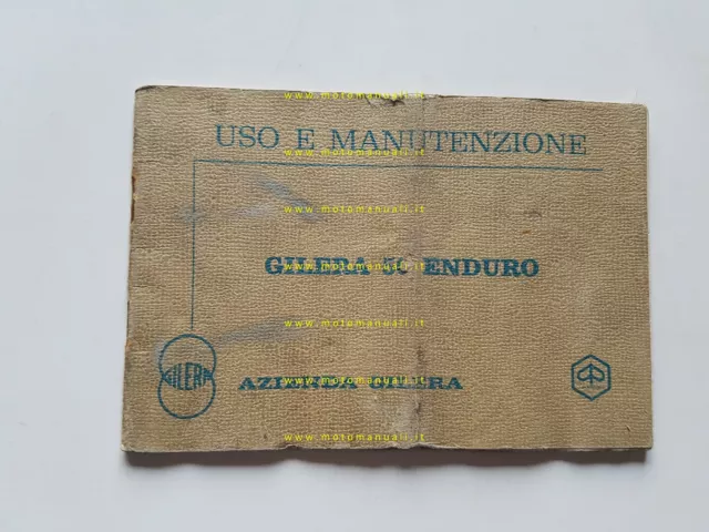 Gilera 50 Enduro 1973-4 manuale uso manutenzione libretto originale owner manual