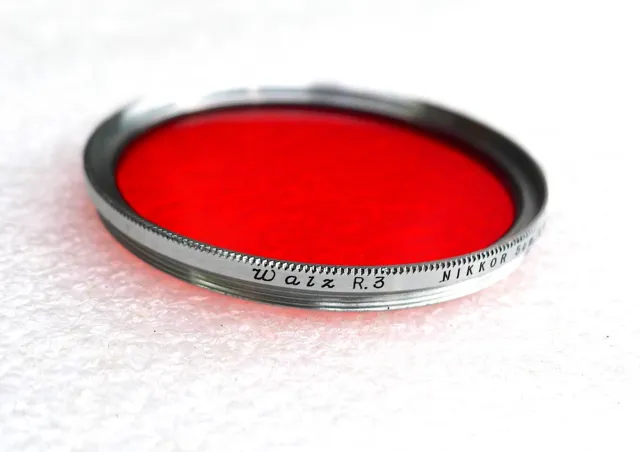 42mm Walz R3 RED Contrast Filter - For Nikkor 50mm f1.4 - SLIM - PERFECT