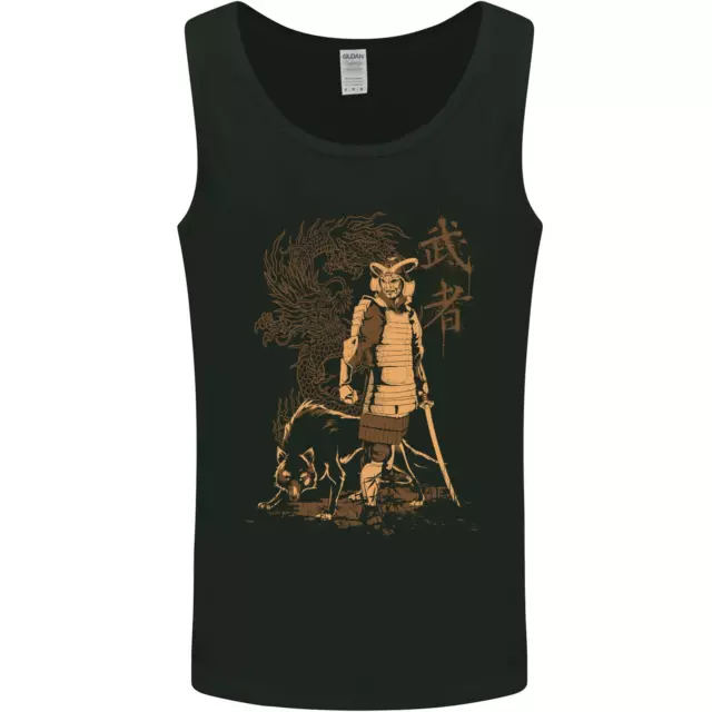 Dragon Warrior Wolf Dragon MMA Samurai Mens Vest Tank Top