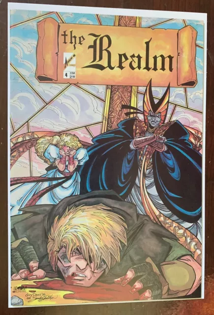 Arrow Comics The Realm #4 1986 Signed By Guy Davis And Vince Locke 1St Deadworld