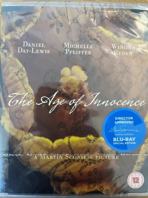 THE AGE OF INNOCENCE (1993) - BLURAY Criterion Collection #913 NEW! *Region B*