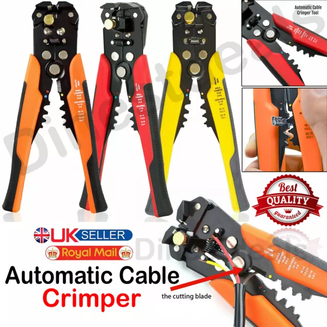 Self Adjustable Automatic Wire Stripper Cable Cutter Crimper Tool Crimping Plier