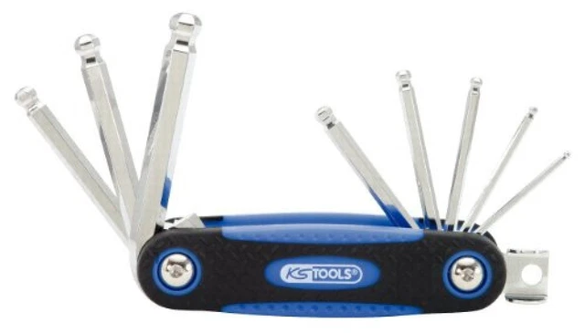 KS Tools 158.3520 Supporto a Clip per Chiavi Maschio Esagonali a Testa Sferica C