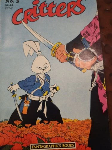 FANTAGRAPHICS CRITTERS #3 1986 Early USAGI YOJIMBO appearance STAN SAKAI