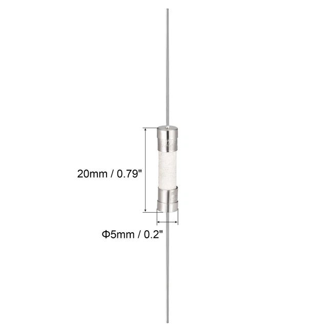 Fusibles Coup Rapide Fil Conducteur Fusibles Céramique 5mm x 20mm 250V F1A 10Pcs 2