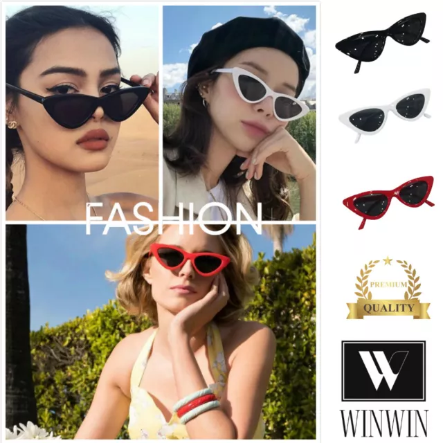 Fashion Women Men Vintage Cat Eye Sunglasses Retro Rapper Glasses Unisex Goggles