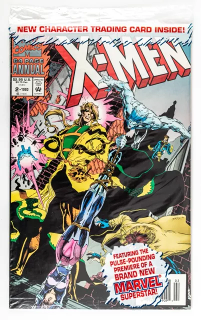X-Men Annual #2 (1993 Marvel) Sealed Polybagged with Empyrean Trading Card! NM-
