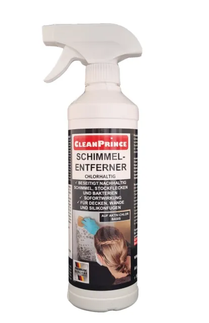 Schimmelentferner chlorhaltig 500 ml | Schimmelvernichter Anti Schimmel Spray