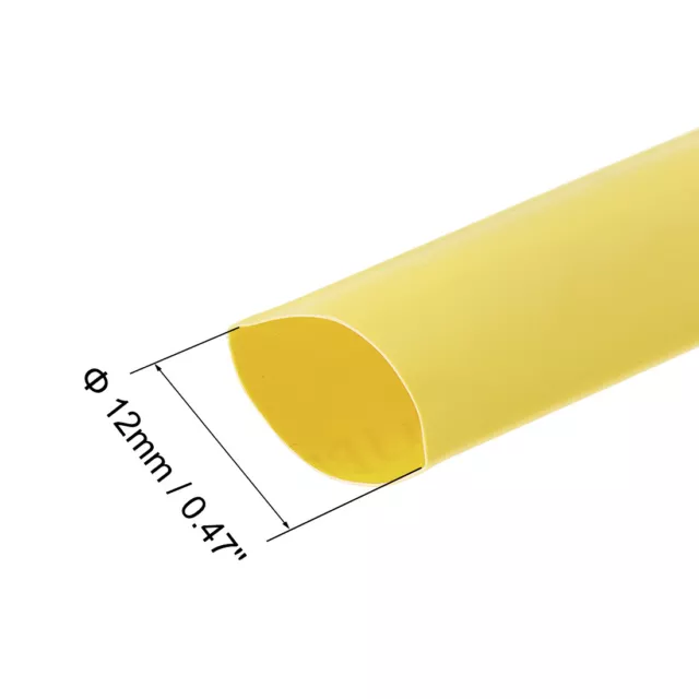 Gaine Thermorétractable 12mm 20mm 2:1 Manchon Câble Tube Rétractable 7m Jaune 2