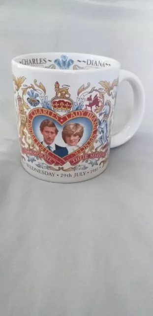 Royal Wedding 29th July 1981 ~ Charles & Diana Wedding Mug ~ John Buck England