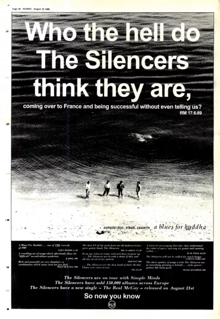 Npbk15 Advert 15X11 The Silencers : A Blues For Buddha Album