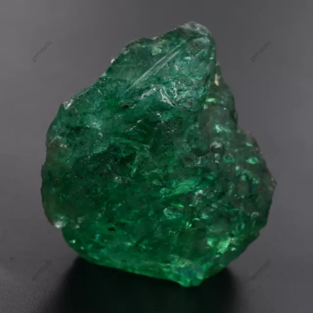 CERTIFIED Natural Emerald Earth Mined Green Huge Rough 449.85 Ct Loose Gemstone 3