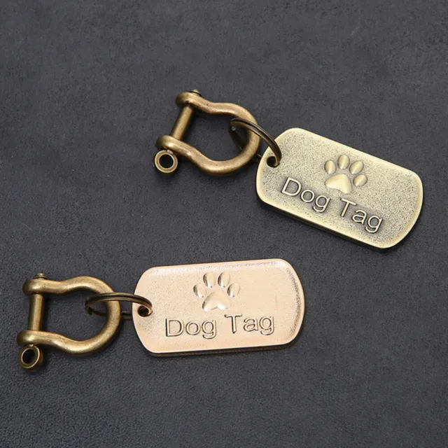 2 pz etichette ID cane per animali domestici etichetta in acciaio inox