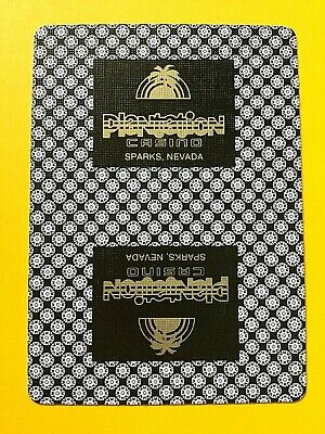 Plantation Casino Sparks Nevada Closed 1993 Uncancelled Single Swap Playing Card
