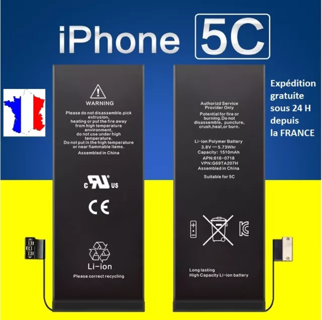 Batterie Interne Neuve De Remplacement Pour Iphone  5C (3,8V)