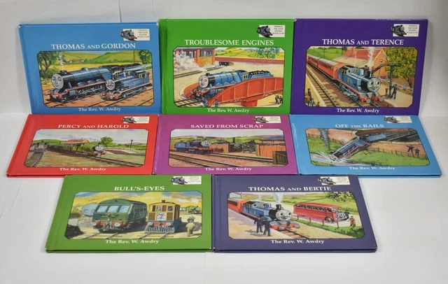 Thomas The Tank Engine Book Club 8x Harcover Books 1995 Rev W Awdry Vtg Train