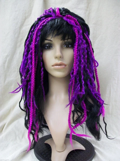 Apocalypse Dreads Wig Steampunk Goddess Mambo Witch Doctor Twisted Purple Rave