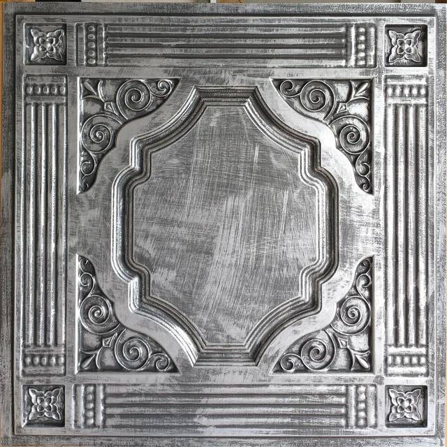 Drop in Ceiling tiles Faux tin antique tin decor Bar wall panels PL65 10pcs/lot