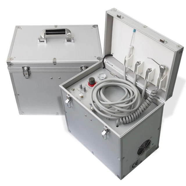 410W DENTAL PORTABLE Delivery Unit Turbine Syringe Suction System Air ...
