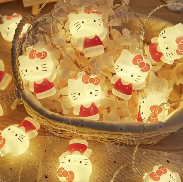 Hello kitty string lights | Sanrio Colorful lights | Kawaii room decor