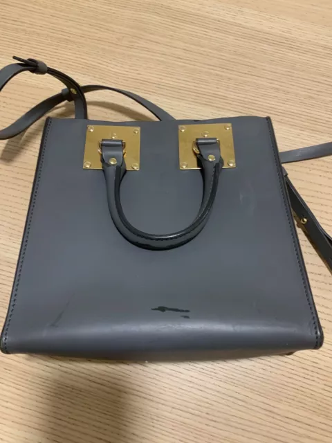 Sophie hulme Leather Box Bag With Gold Hardware