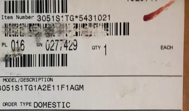Rosemount 3051S1 Pressure Transmitter 1 YEAR WARRANTY