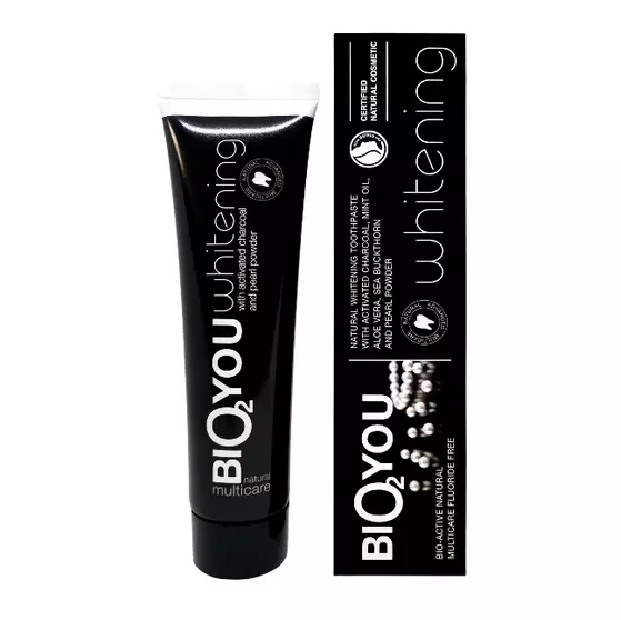3 Toothpastes with passed BBD BIO2YOU Whitening Charcoal TUBES ONLY FREE SHIP