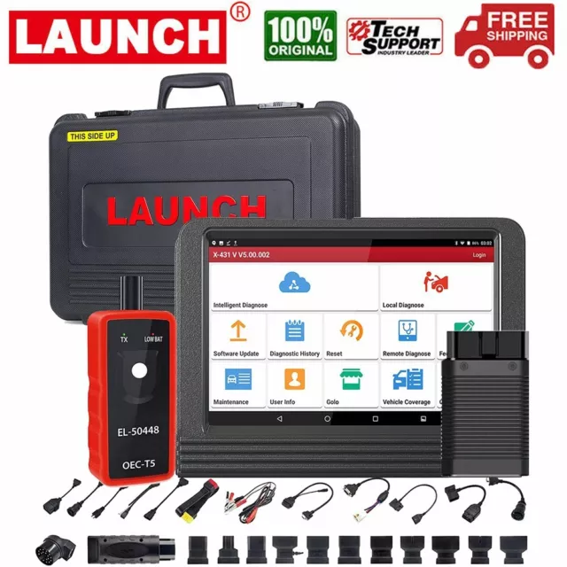 LAUNCH X431 V PRO Car OBD2 Scanner Diagnostic Tool Bi-Directional ECU Key Coding