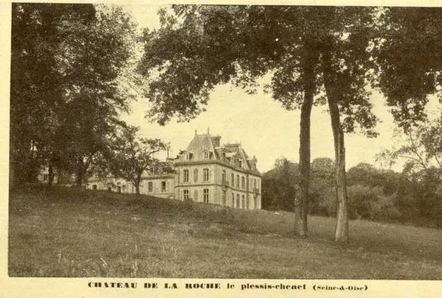 Map LE COUDRAY MONTCEAUX Château de la roche au Plessis Chenet