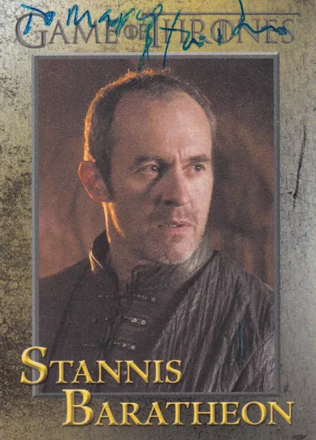 Stephen Dillane · Game of Thrones · Stannis Baratheon · Sammelkarte · Autogramm