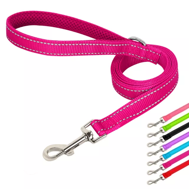 Durable Nylon Rope Reflective Dog Walking Training Lead Leash with Handle Pets