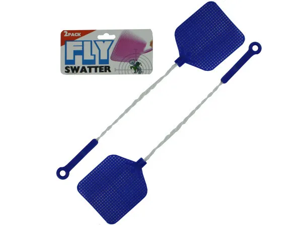 Bulk Buys GM057-48 4" x 4-1/2" x 16" Metal and Plastic Fly Swatte