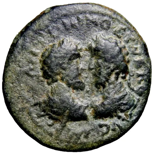 JUDAEA. Aelia Capitolina (Jerusalem). Marcus Aurelius & Lucius Verus Roman Coin