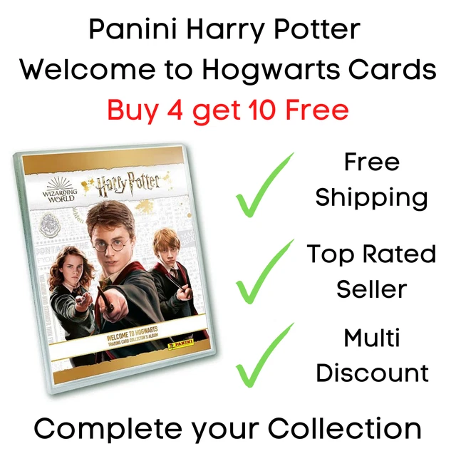 40P FOR 2 Cards Panini Harry Potter Welcome To Hogwarts Trading Cards 