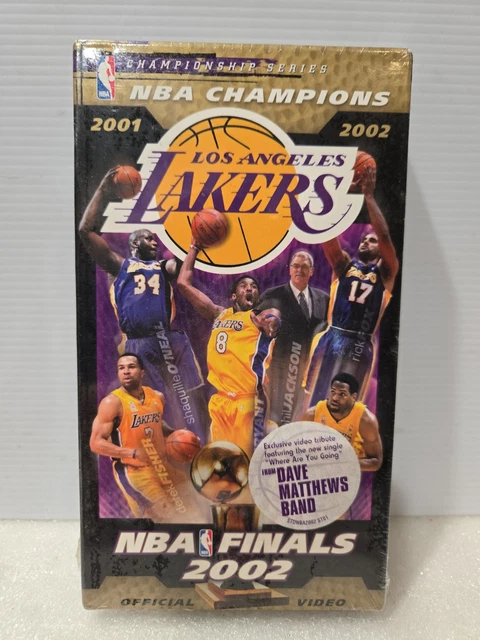 NBA FINALS 2002 Official VHS Los Angeles Lakers Champions Kobe